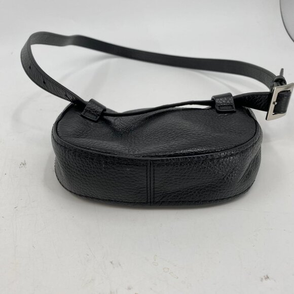 J. Crew Black Mini Pebbled Leather Belt Bag | Stylish & Versatile - Picture 2 of 12